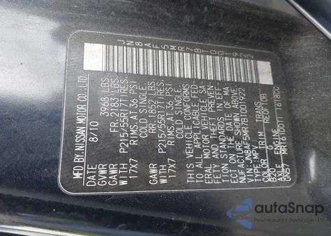 2011 Nissan Juke Sv z USA, uszkodzony, nr VIN JN8AF5MR7BT001922